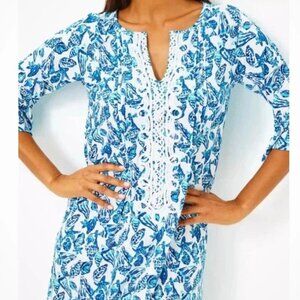 Lilly Pulitzer NWT Krysta Dress Resort White Shell Collection Size L